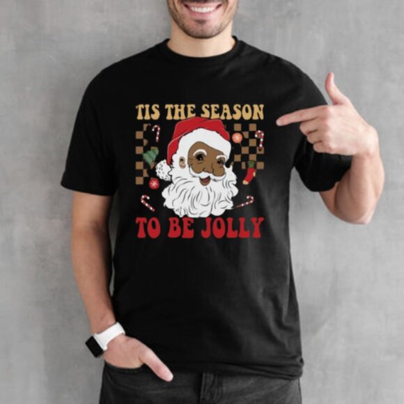 Gildan Other - Black S4nt4 Family Shirt, Matching Family Christmas T-Shirts